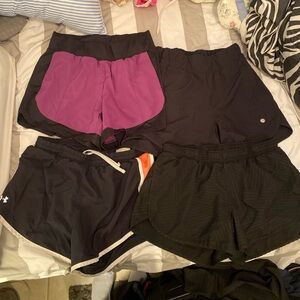 Bundle of 4 running shorts-all size small